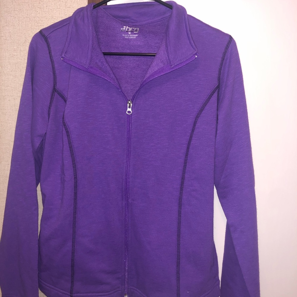 Purple zip up jacket